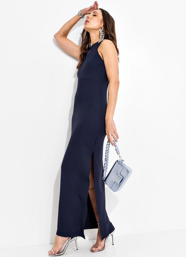 Forum - Vestido em Viscose Azul 5
