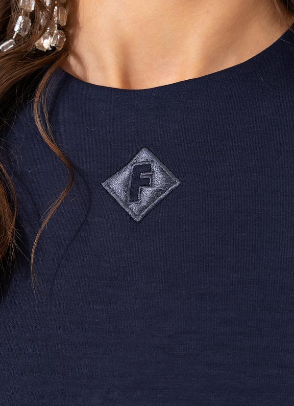 Forum - Vestido em Viscose Azul 8