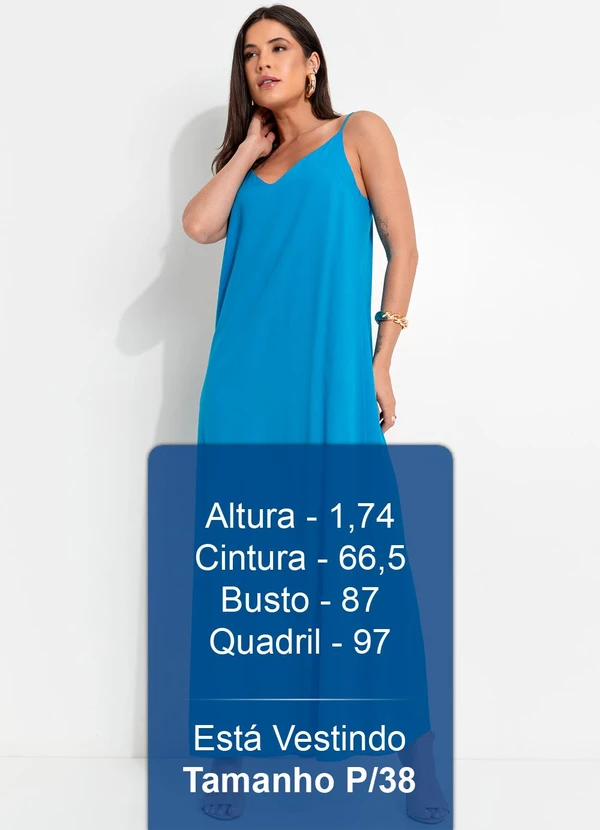 Colcci - Vestido em Viscose Azul 5