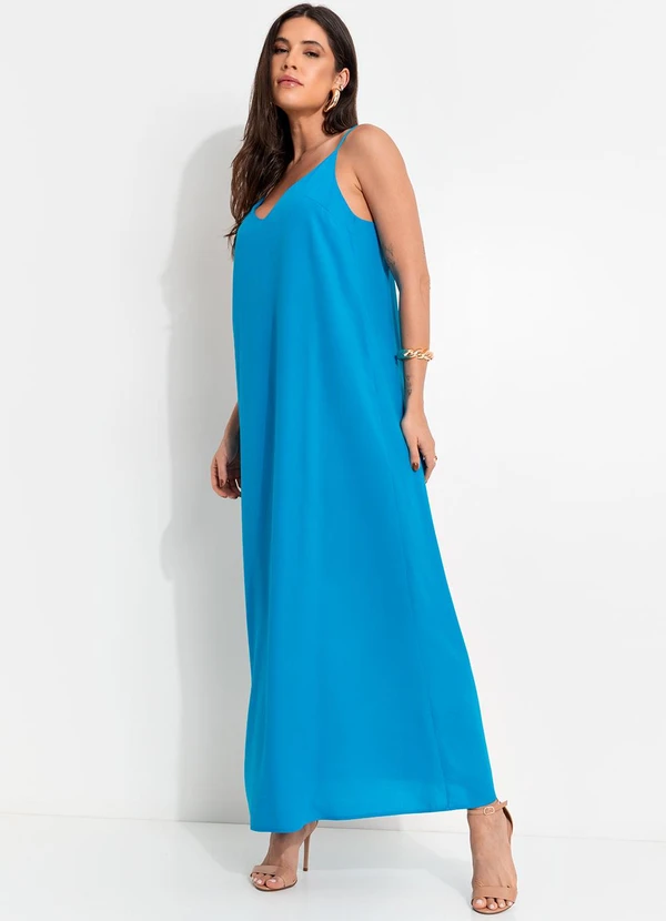 Colcci - Vestido em Viscose Azul 6