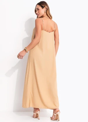 Colcci - Vestido em Viscose Bege - COLCCI