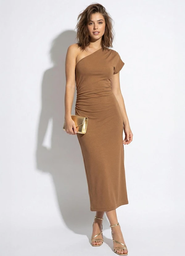 Colcci - Vestido em  Viscose Marrom 3