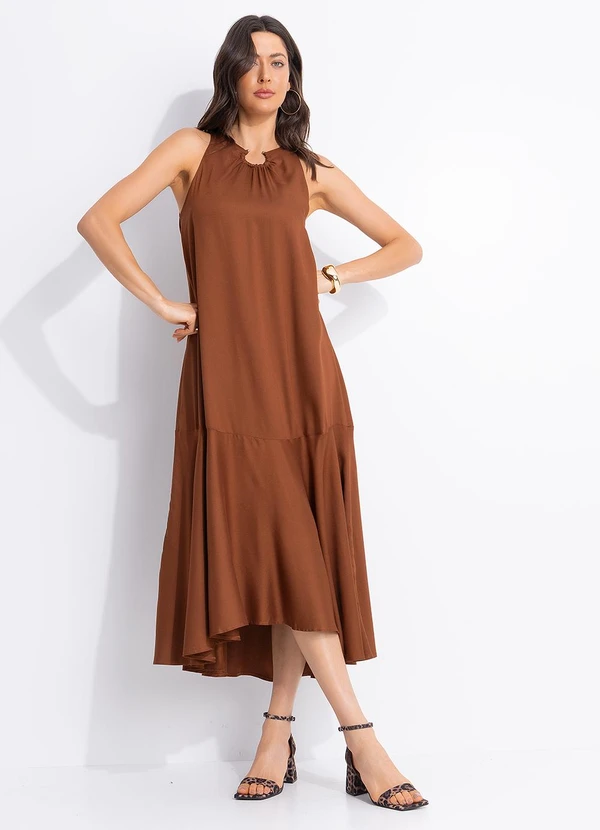 Colcci - Vestido em Viscose Marrom 3
