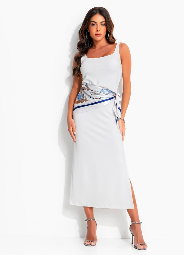 Colcci - Vestido em Viscose Off White 3