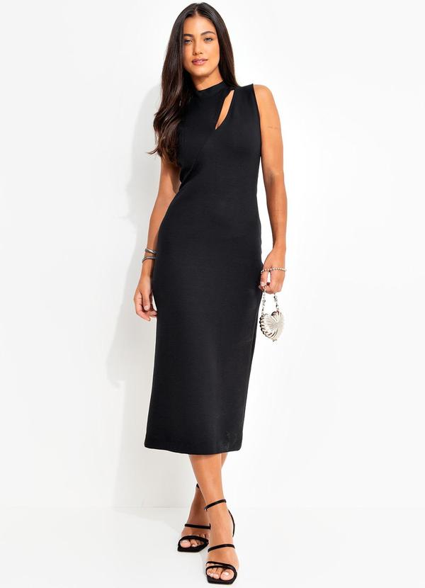 Colcci - Vestido em Viscose Preto