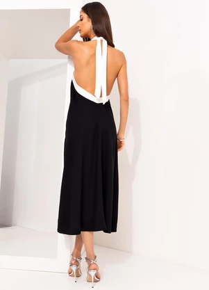 Colcci - Vestido em Viscose Preto - COLCCI