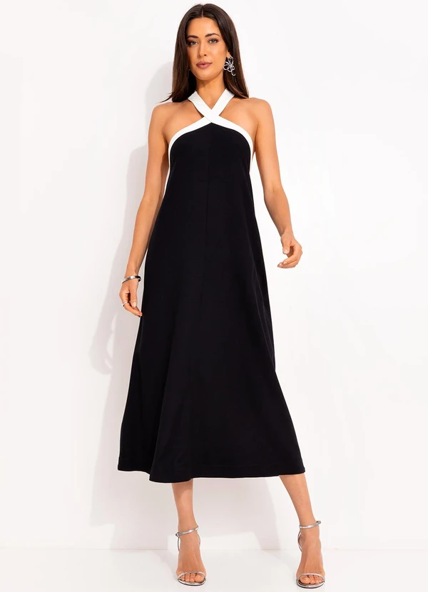 Colcci - Vestido em Viscose Preto