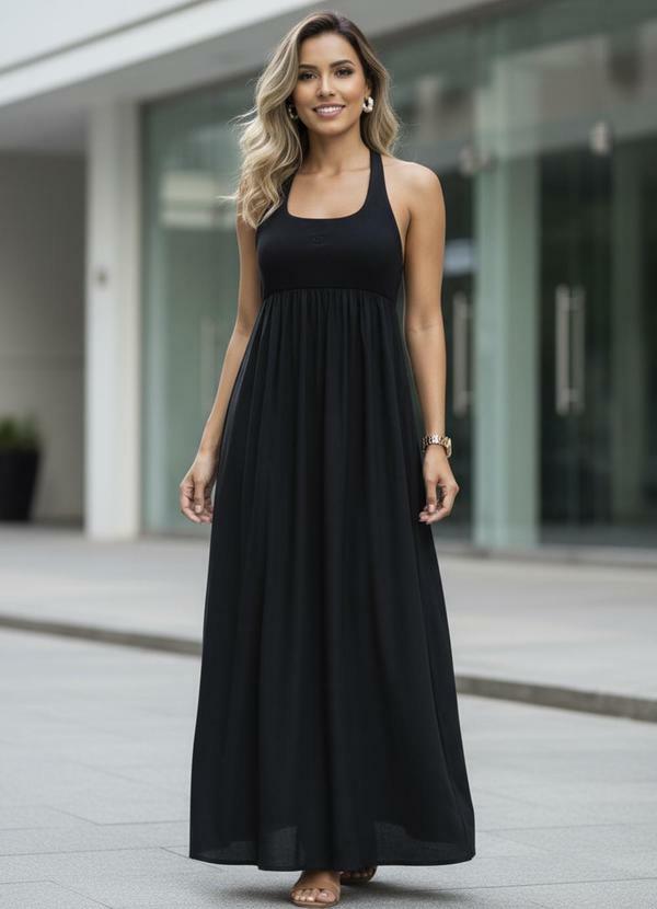 Colcci - Vestido em Viscose Preto