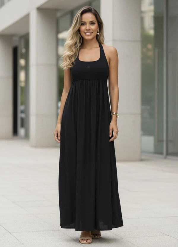 Colcci - Vestido em Viscose Preto 3