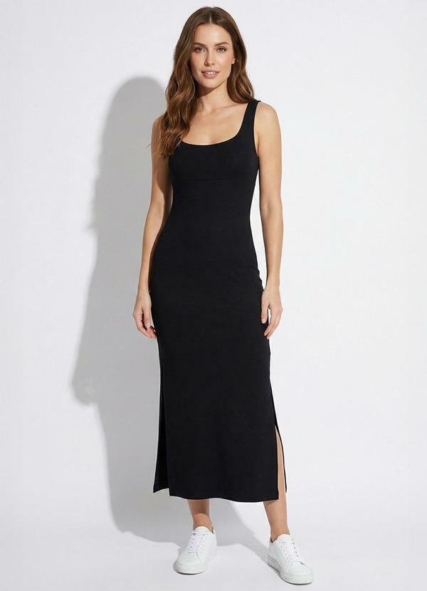 Colcci - Vestido em Viscose Preto