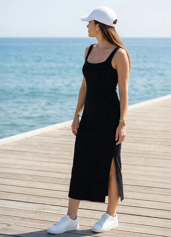 Colcci - Vestido em Viscose Preto 4