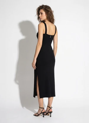 Colcci - Vestido em Viscose Preto - COLCCI