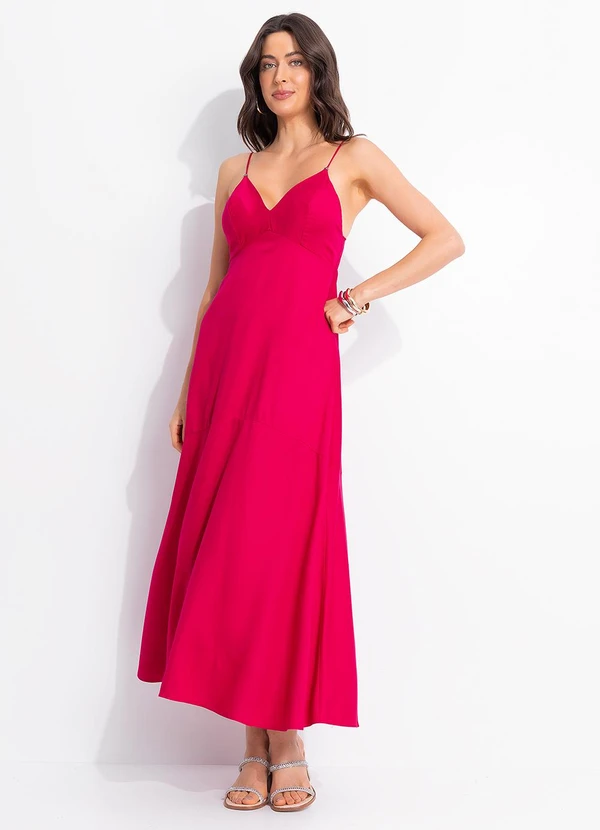 Colcci - Vestido em Viscose Rosa 4