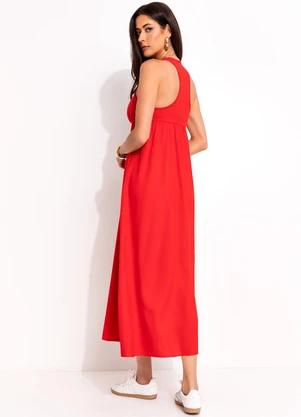 Colcci - Vestido em Viscose Vermelho - COLCCI