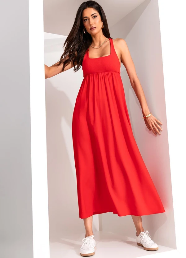 Colcci - Vestido em Viscose Vermelho 3