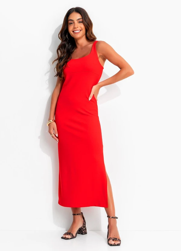 Colcci - Vestido em Viscose Vermelho 3