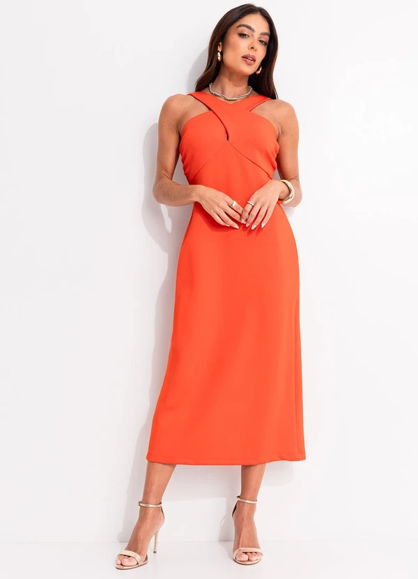 Colcci - Vestido em Viscose Vermelho