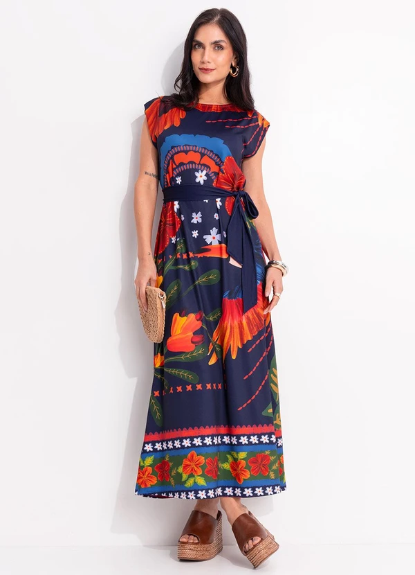 Quintess - Vestido Encanto Tropical em Malha Fria 2