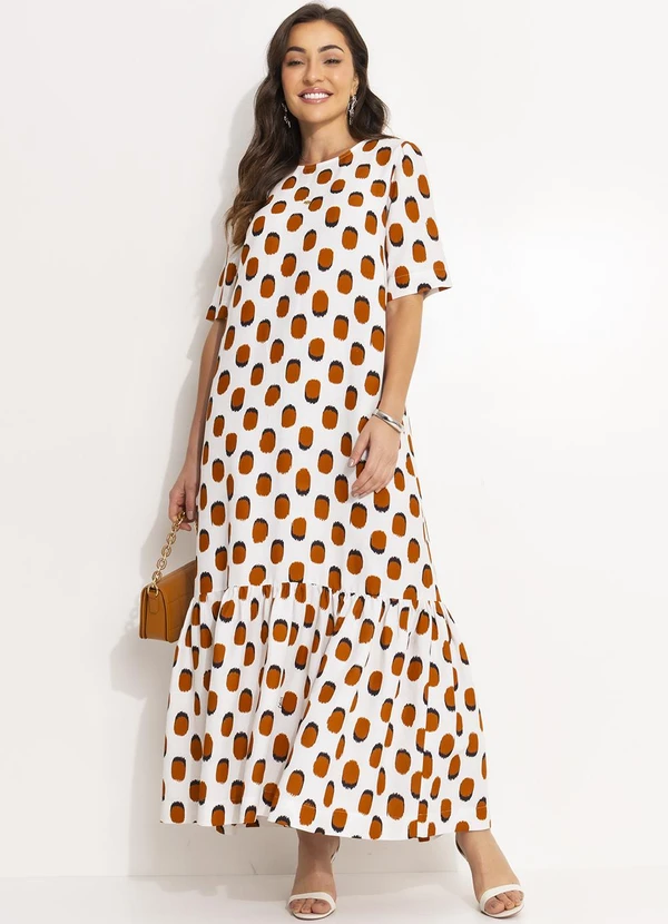 Colcci - Vestido Estampado Bege 3