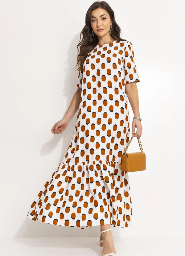 Colcci - Vestido Estampado Bege 4