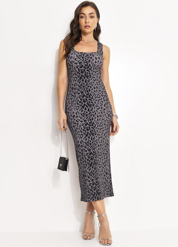 Colcci - Vestido Estampado Cinza
