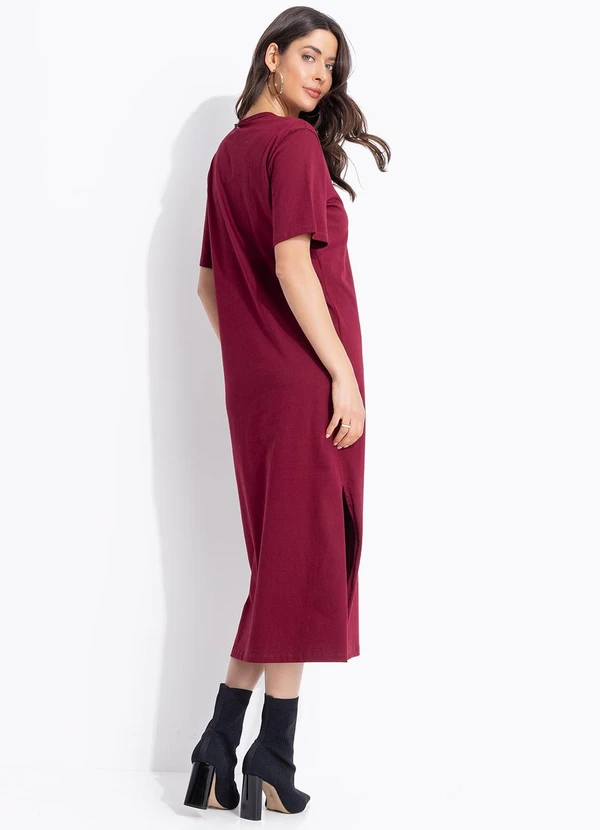 Colcci - Vestido Estampado com Aplicação Vermelho 2