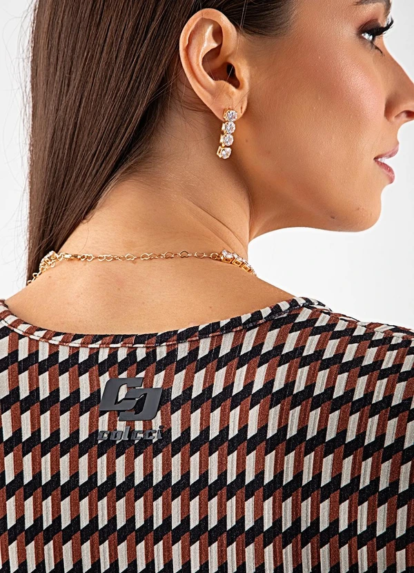 Colcci - Vestido Estampado Preto 3