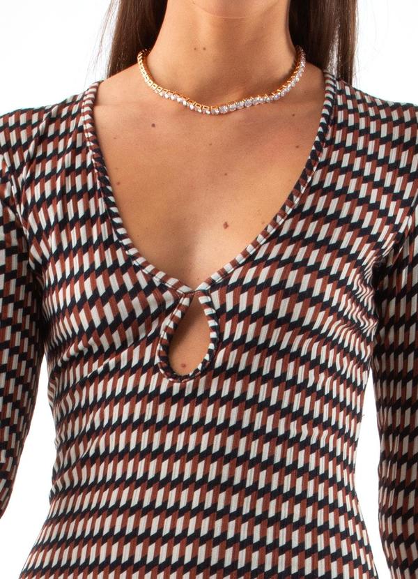 Colcci - Vestido Estampado Preto 4