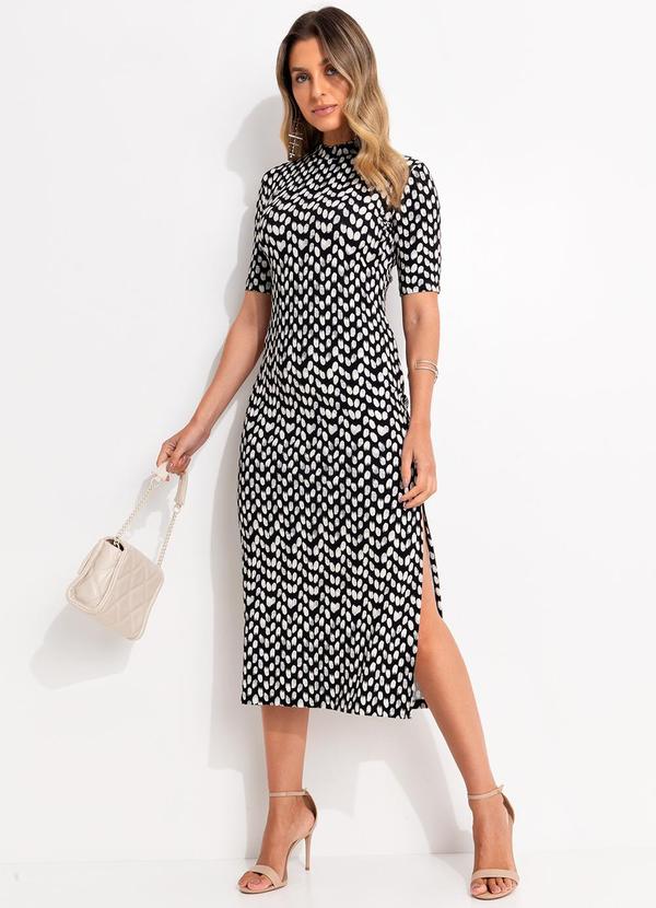 Colcci - Vestido Estampado Preto 3