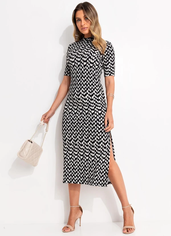 Colcci - Vestido Estampado Preto 3