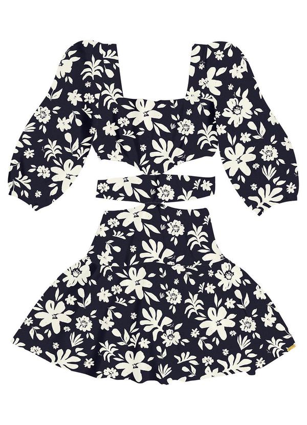 Angel - Vestido Estampado Preto