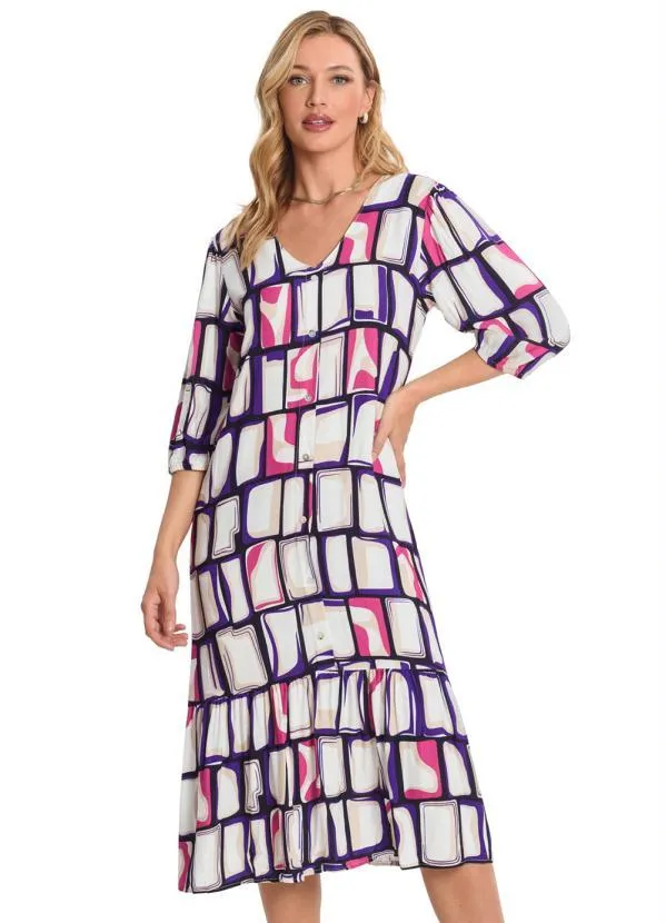 Endless - Vestido Estampado Rosa