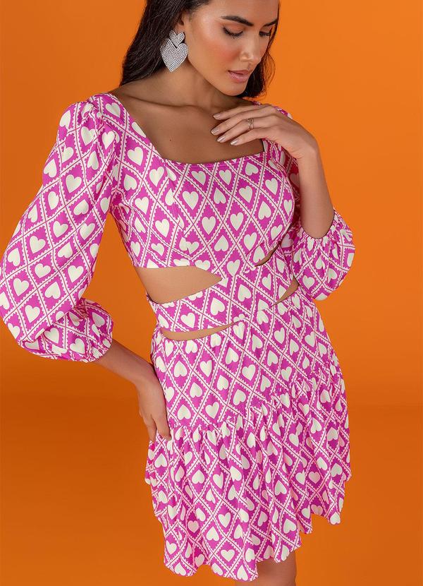 Angel - Vestido Estampado Rosa