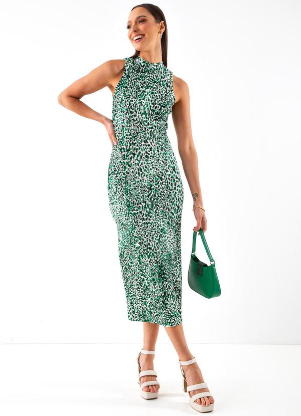Colcci - Vestido Estampado Verde