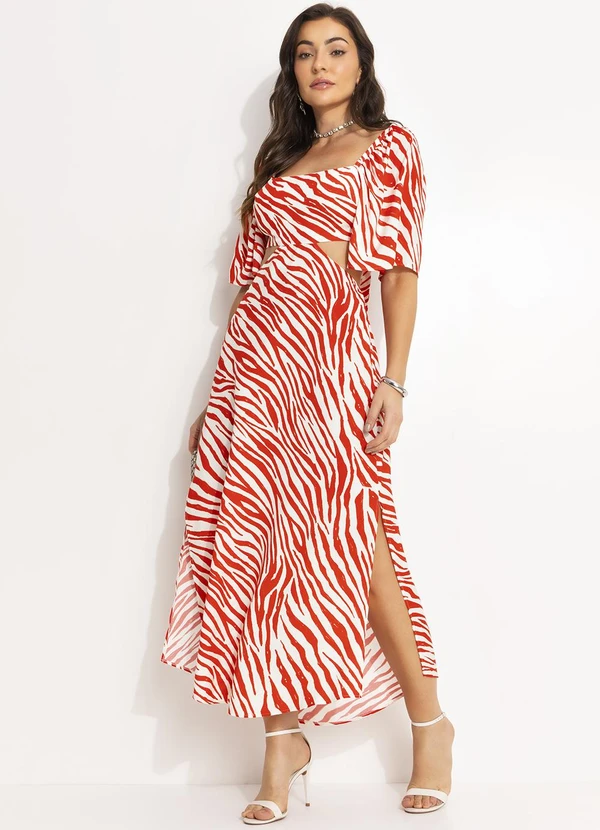 Colcci - Vestido Estampado Vermelho 3