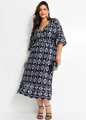 Marguerite - Vestido Étnico em Malha Fria - MARGUERITE