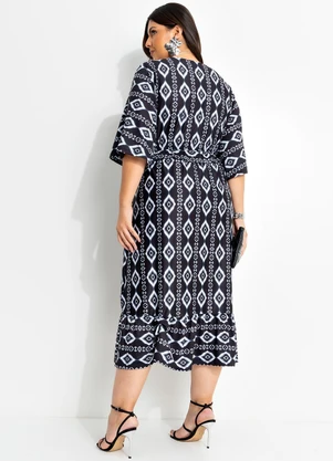 Marguerite - Vestido Étnico em Malha Fria - MARGUERITE