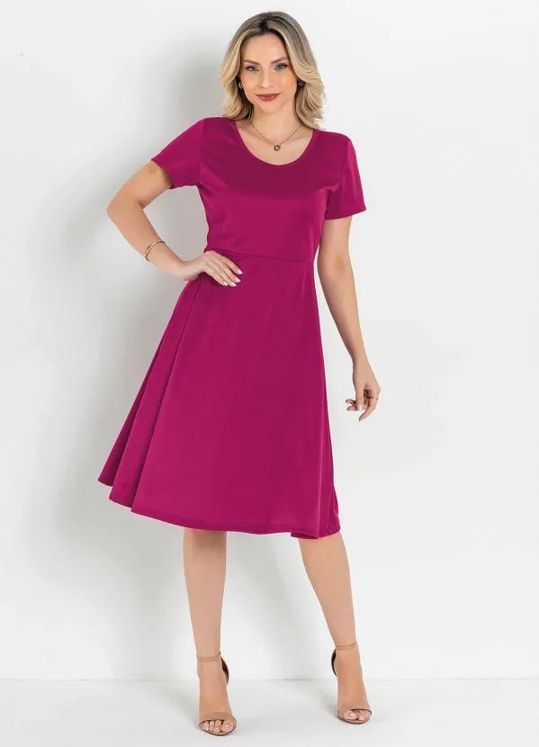 Rosalie - Vestido Evasê  Marsala 3