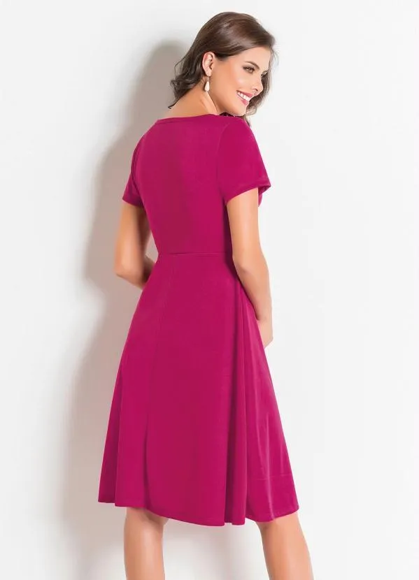 Rosalie - Vestido Evasê  Marsala 6