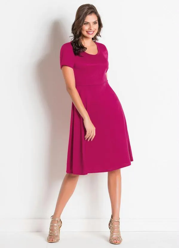 Rosalie - Vestido Evasê  Marsala 8