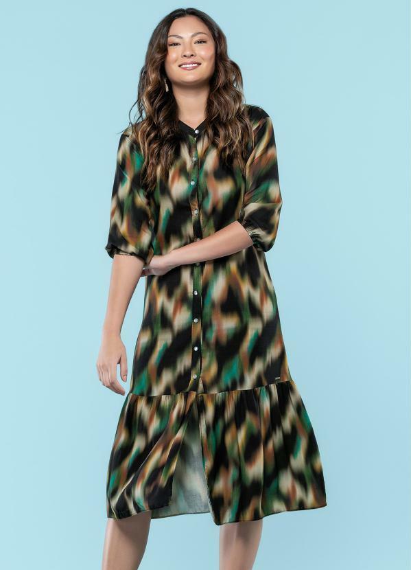 Marialícia - Vestido Feminino Adulto Preto