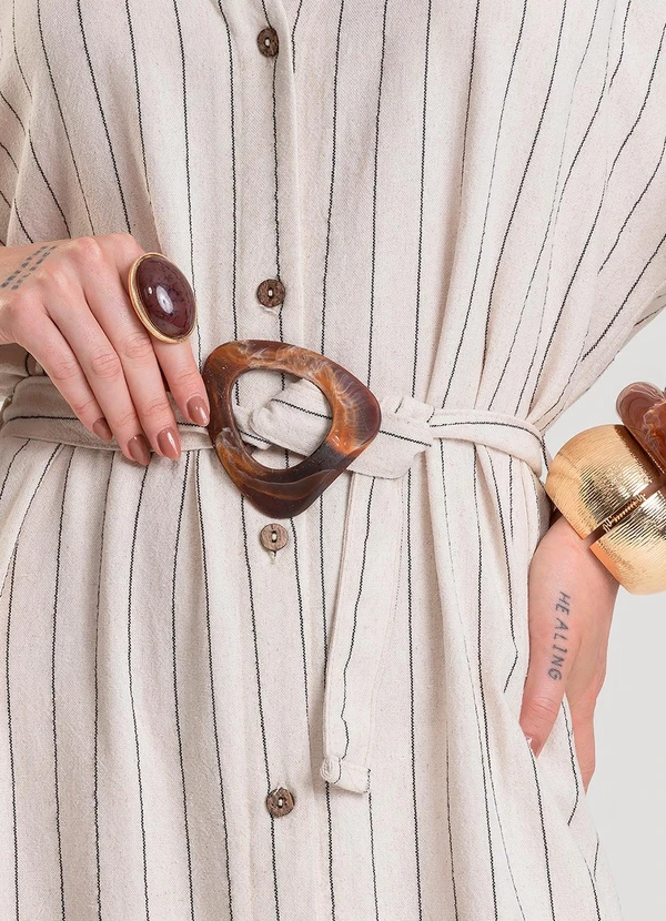 Dianna - Vestido Feminino Chemise Bege 3