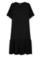Marialícia - Vestido Feminino com Decote Canoa Preto - variação: Preto
