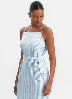Essendi - Vestido Feminino de Alcinha Azul - ESSENDI