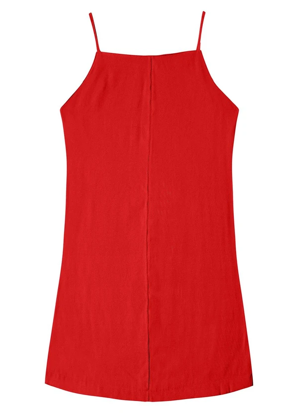 Endless - Vestido Feminino Decote Quadrado Laranja 1