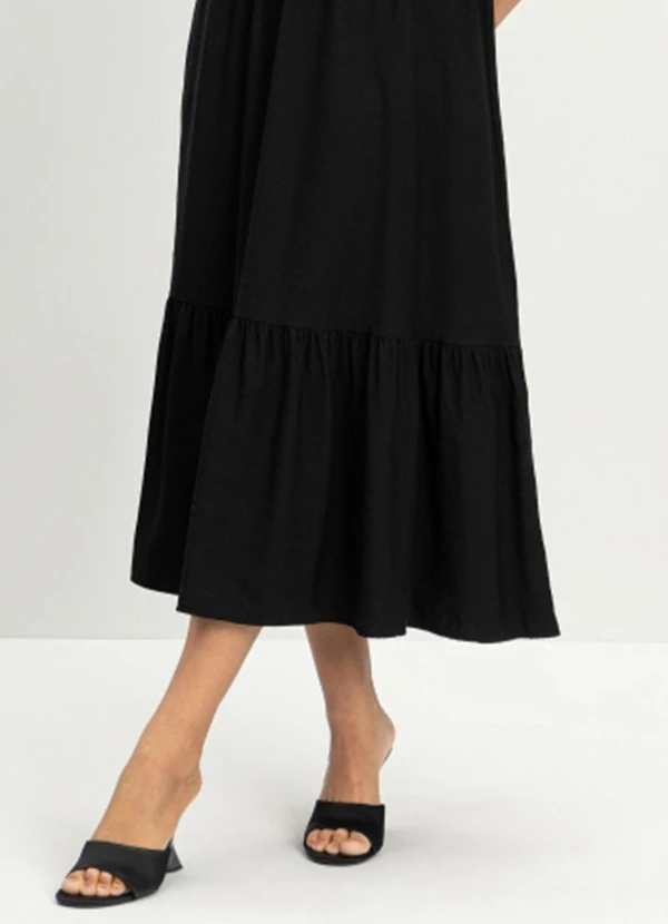 Essendi - Vestido Feminino em Alfaiataria Preto 3