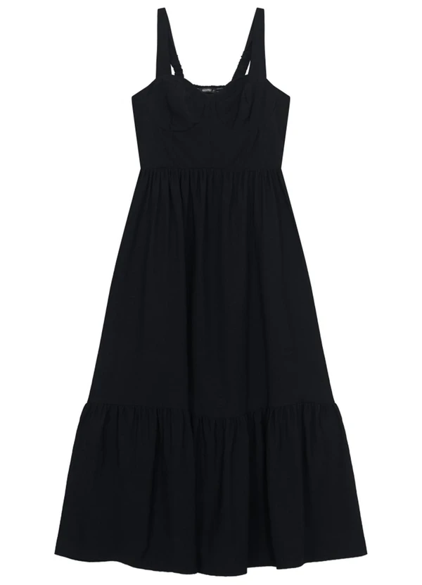 Essendi - Vestido Feminino em Alfaiataria Preto 4