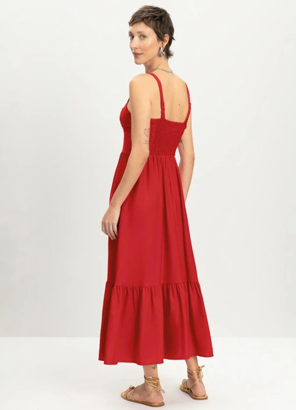 Essendi - Vestido Feminino em Alfaiataria Vermelho 2