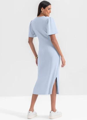Essendi - Vestido Feminino em Malha  Azul - ESSENDI