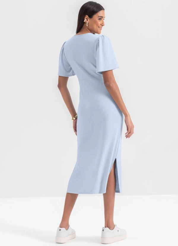 Essendi - Vestido Feminino em Malha Azul 2